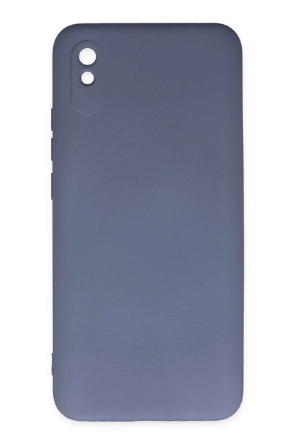 Newface Xiaomi Redmi 9A Kılıf Nano içi Kadife Silikon - Gri