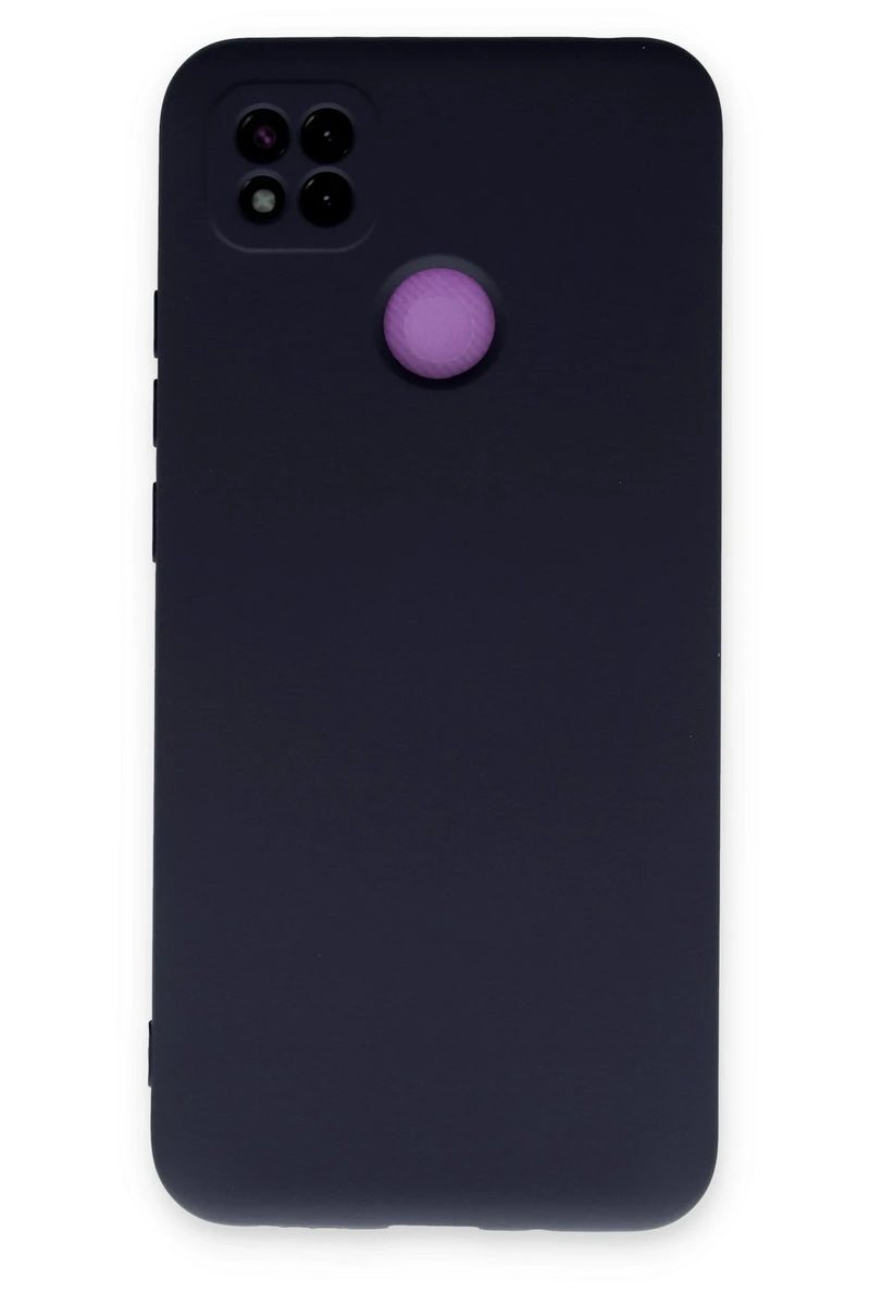 Newface Xiaomi Redmi 9C Kılıf Nano içi Kadife Silikon - Lacivert