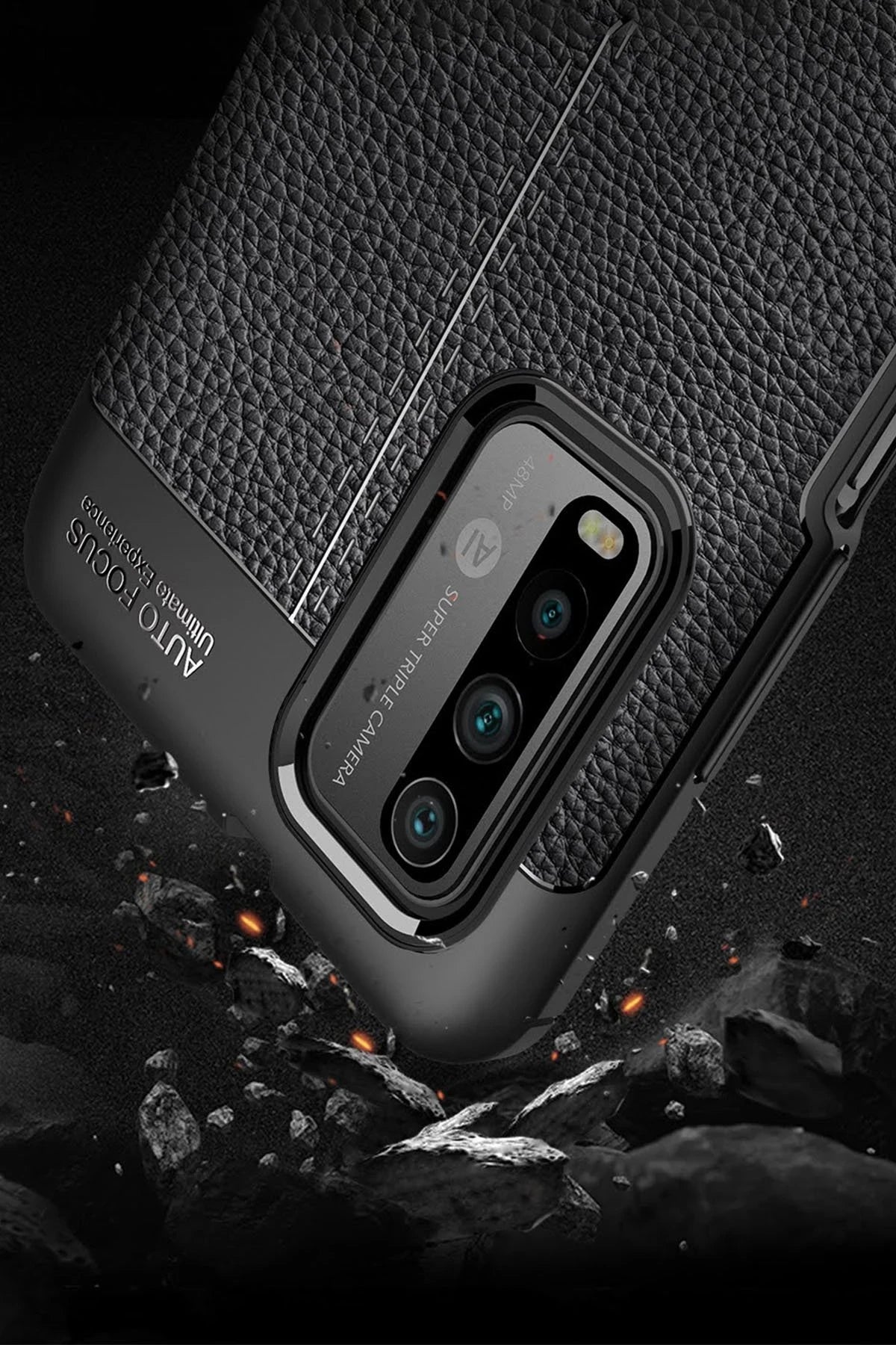 Newface Xiaomi Redmi 9T Kılıf Auto Focus Kapak - Kırmızı