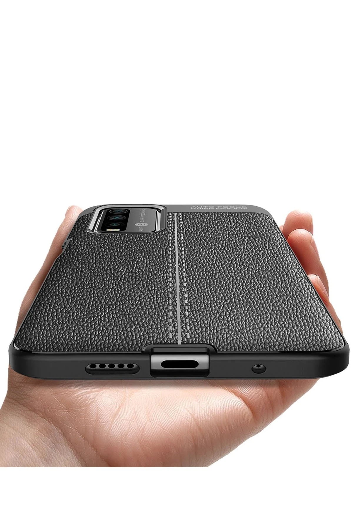 Newface Xiaomi Redmi 9T Kılıf Auto Focus Kapak - Kırmızı