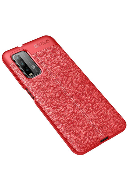 Newface Xiaomi Redmi 9T Kılıf Auto Focus Kapak - Kırmızı