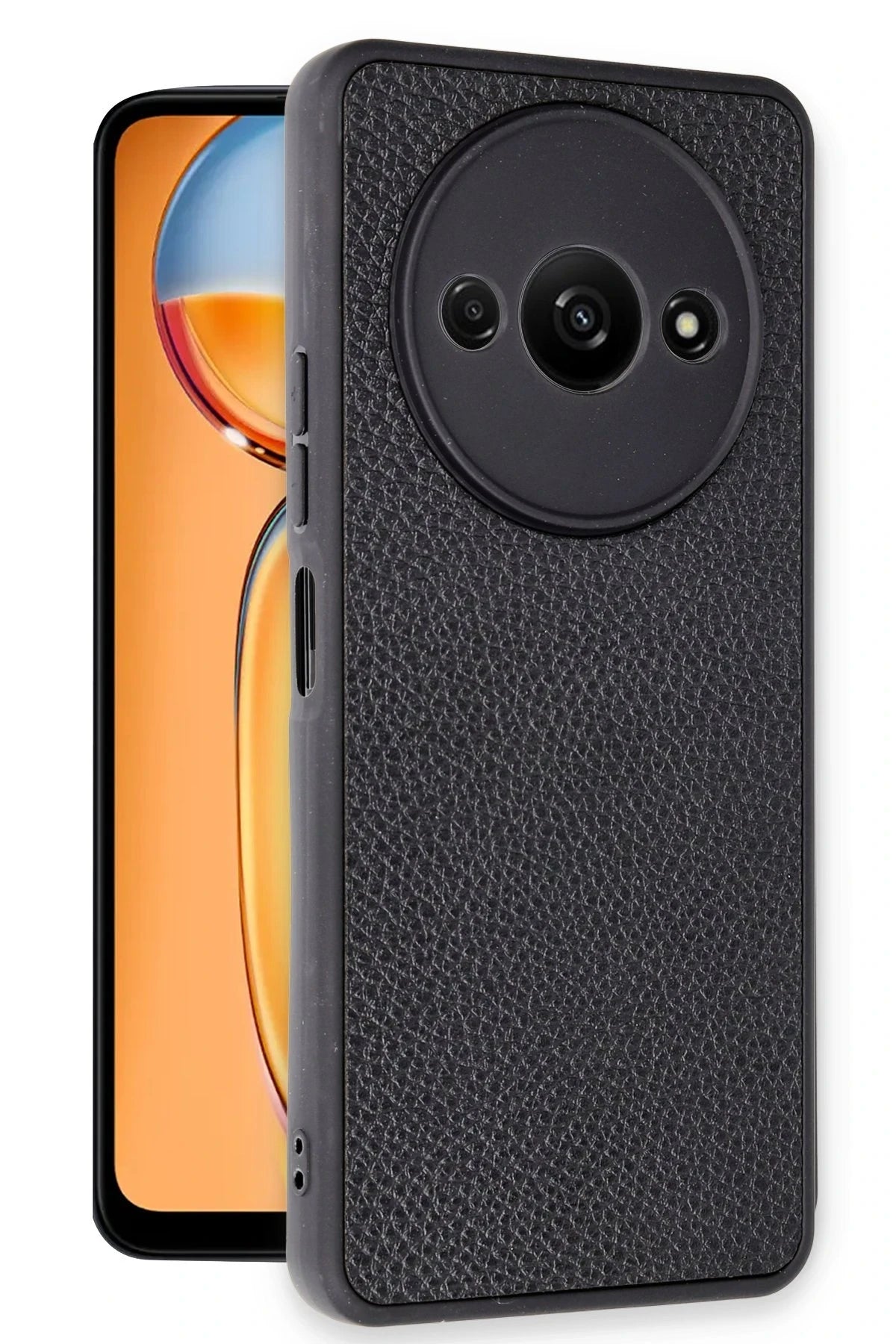 Newface Xiaomi Redmi A3 4G Kılıf Aras Deri Kapak - Siyah