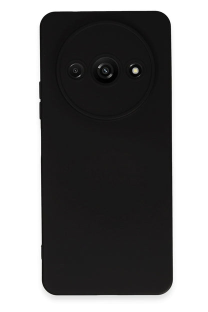 Newface Xiaomi Redmi A3 4G Kılıf Nano içi Kadife Silikon - Siyah