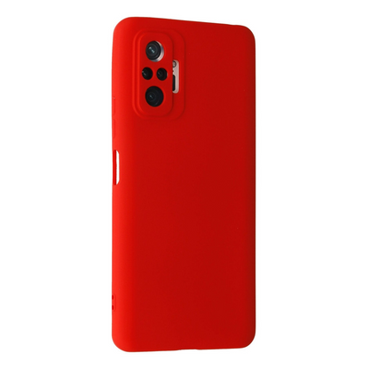 Xiaomi Redmi Note 10 Pro Kılıf Nano İçi Kadife Silikon - Kırmızı