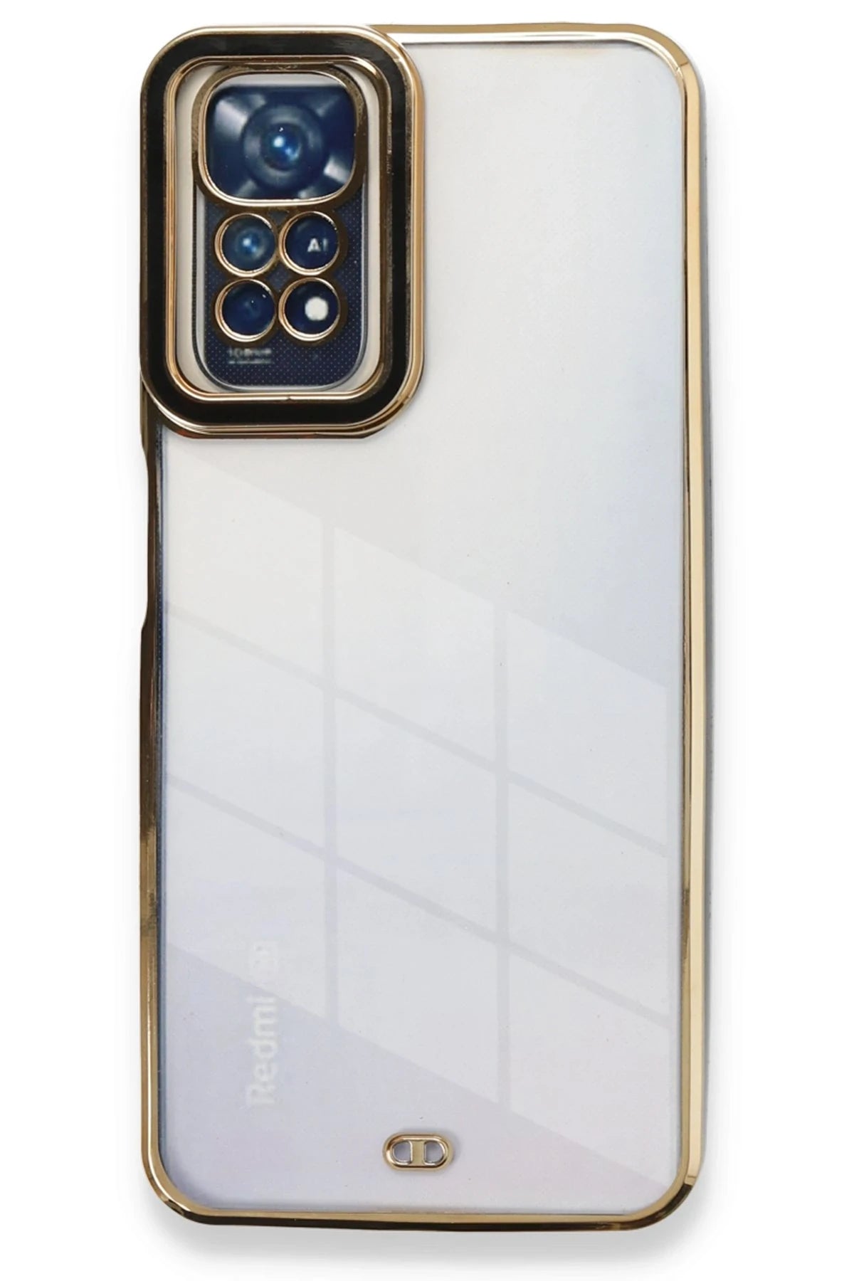 Newface Xiaomi Redmi Note 11 Kılıf Liva Lens Silikon - Siyah