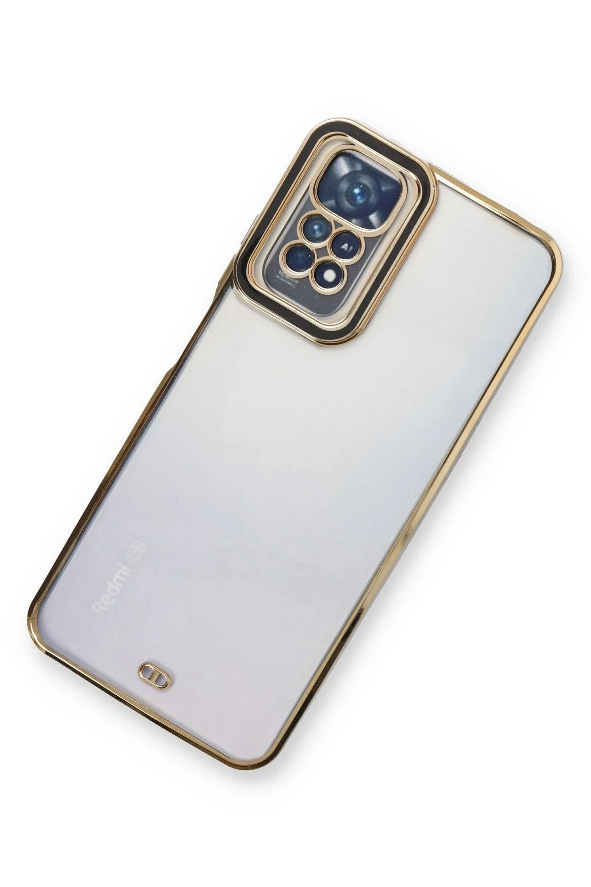 Newface Xiaomi Redmi Note 11 Kılıf Liva Lens Silikon - Siyah