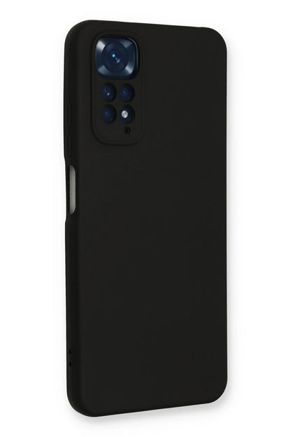 Newface Xiaomi Redmi Note 11 Kılıf Nano içi Kadife Silikon - Siyah