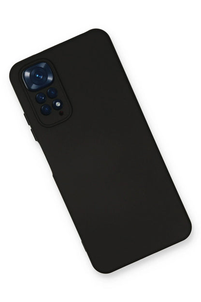 Newface Xiaomi Redmi Note 11 Kılıf Nano içi Kadife Silikon - Siyah