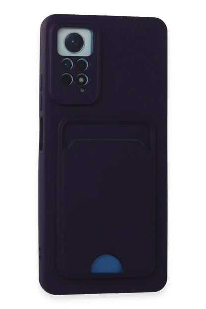Newface Xiaomi Redmi Note 11 Pro Kılıf Kelvin Kartvizitli Silikon - Derin Mor