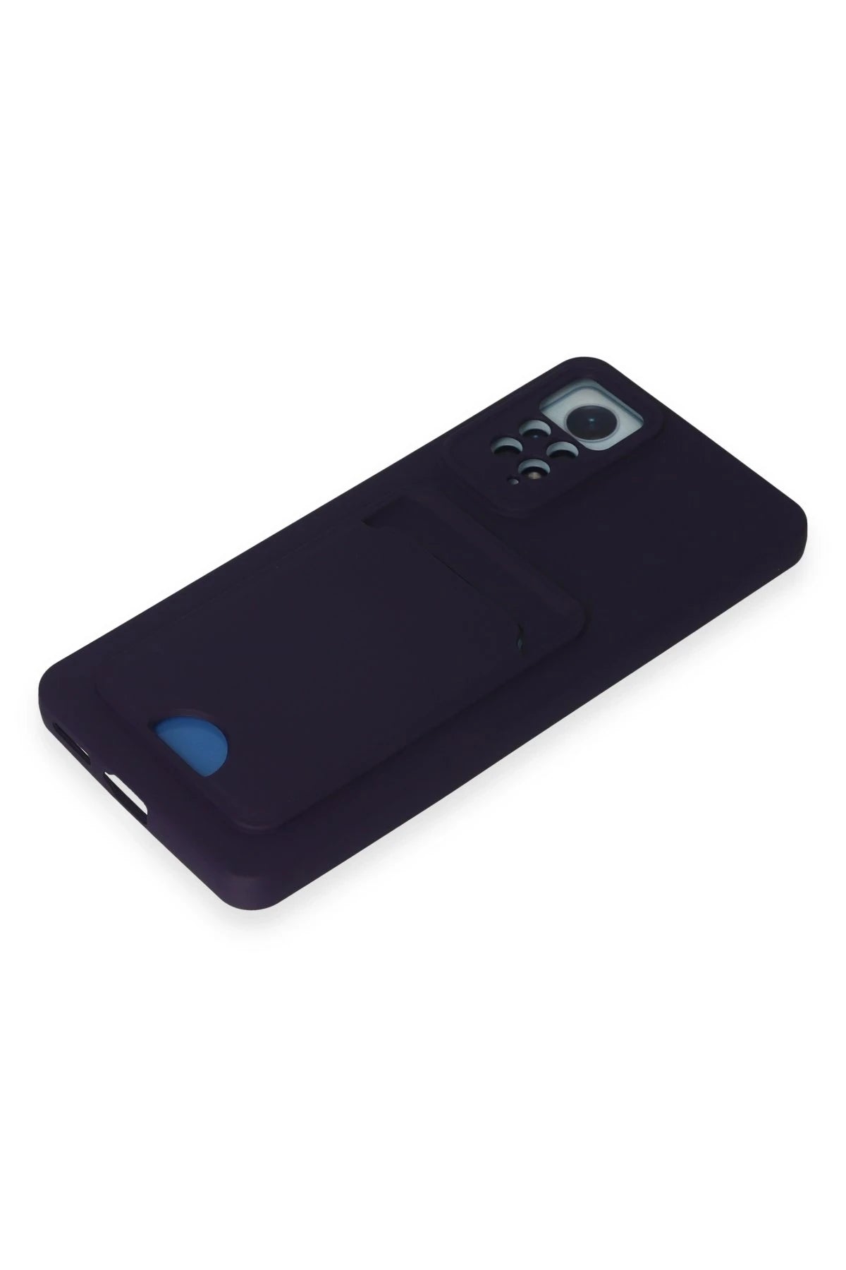 Newface Xiaomi Redmi Note 11 Pro Kılıf Kelvin Kartvizitli Silikon - Derin Mor