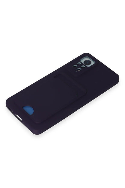 Newface Xiaomi Redmi Note 11 Pro Kılıf Kelvin Kartvizitli Silikon - Derin Mor