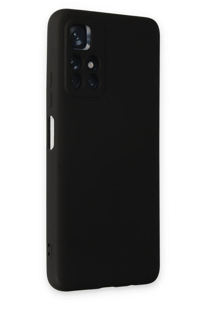 Newface Xiaomi Redmi Note 11T Kılıf Nano içi Kadife Silikon - Siyah