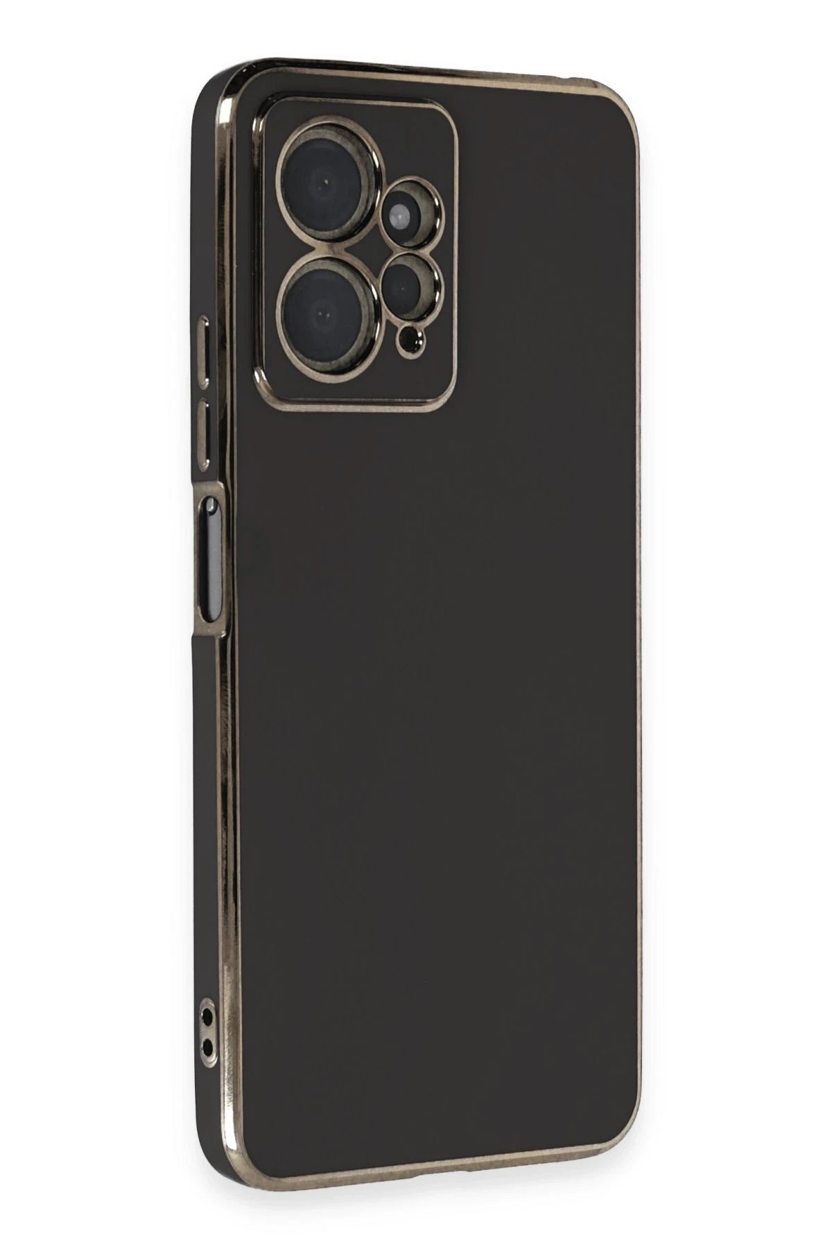 Newface Xiaomi Redmi Note 12 4G Kılıf Volet Silikon - Siyah