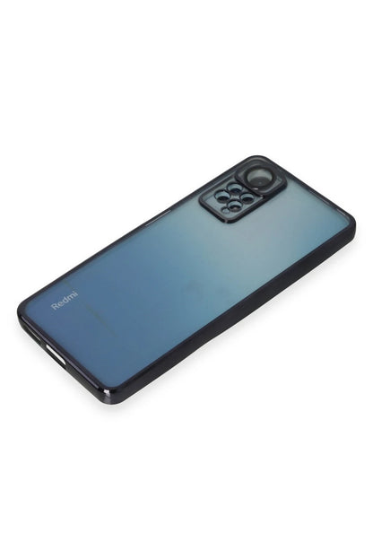 Newface Xiaomi Redmi Note 12 Pro 4G Kılıf Razer Lensli Silikon - Siyah