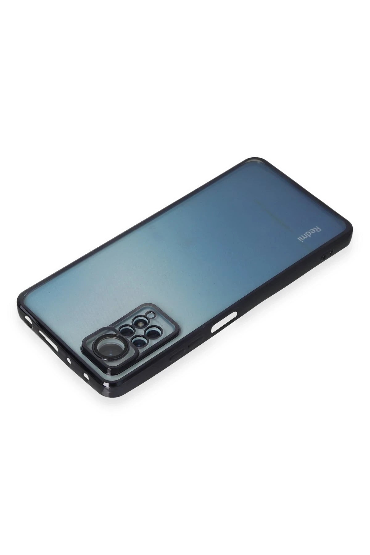 Newface Xiaomi Redmi Note 12 Pro 4G Kılıf Razer Lensli Silikon - Siyah