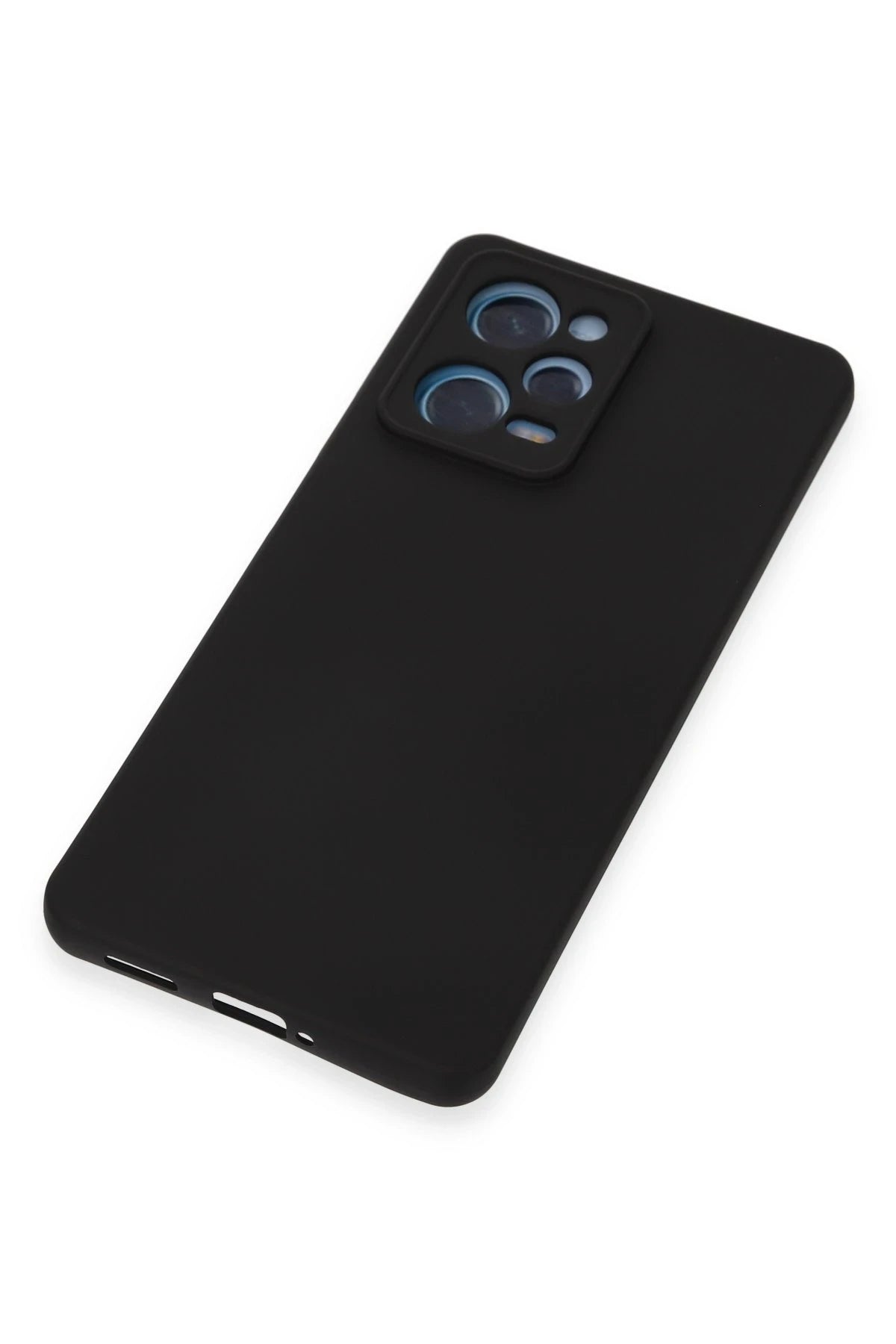 Newface Xiaomi Redmi Note 12 Pro 5G Kılıf Nano içi Kadife Silikon - Siyah