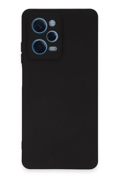 Newface Xiaomi Redmi Note 12 Pro 5G Kılıf Nano içi Kadife Silikon - Siyah