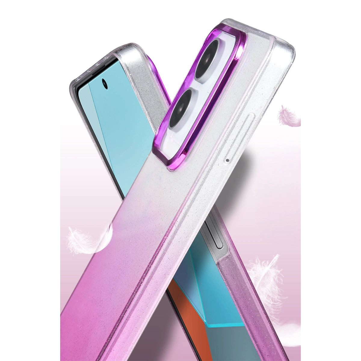 Xiaomi Redmi Note 13 Pro 4g Glossy Kapak - Mor