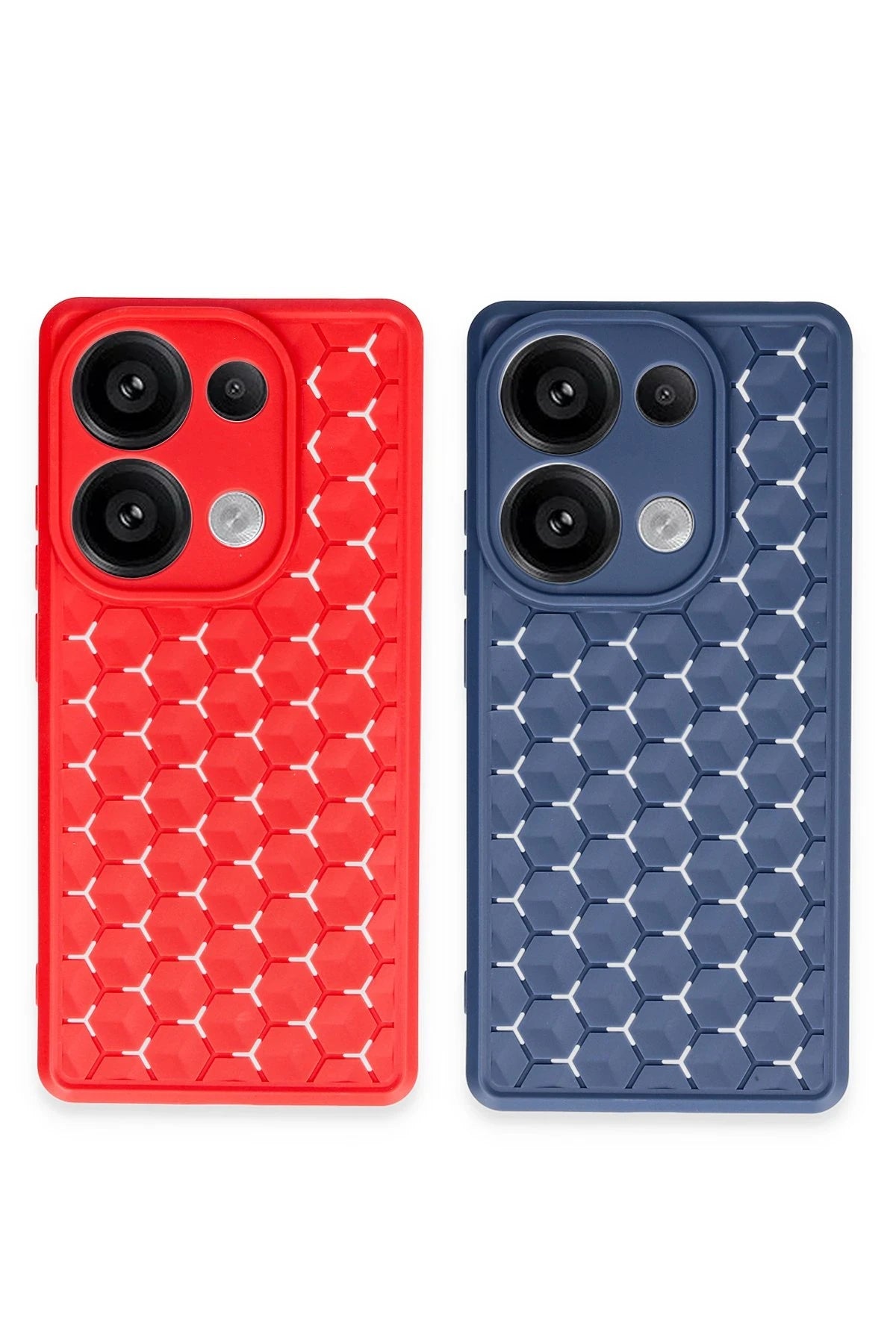 Newface Xiaomi Redmi Note 13 Pro 4G Kılıf Petek Silikon Kapak - Siyah