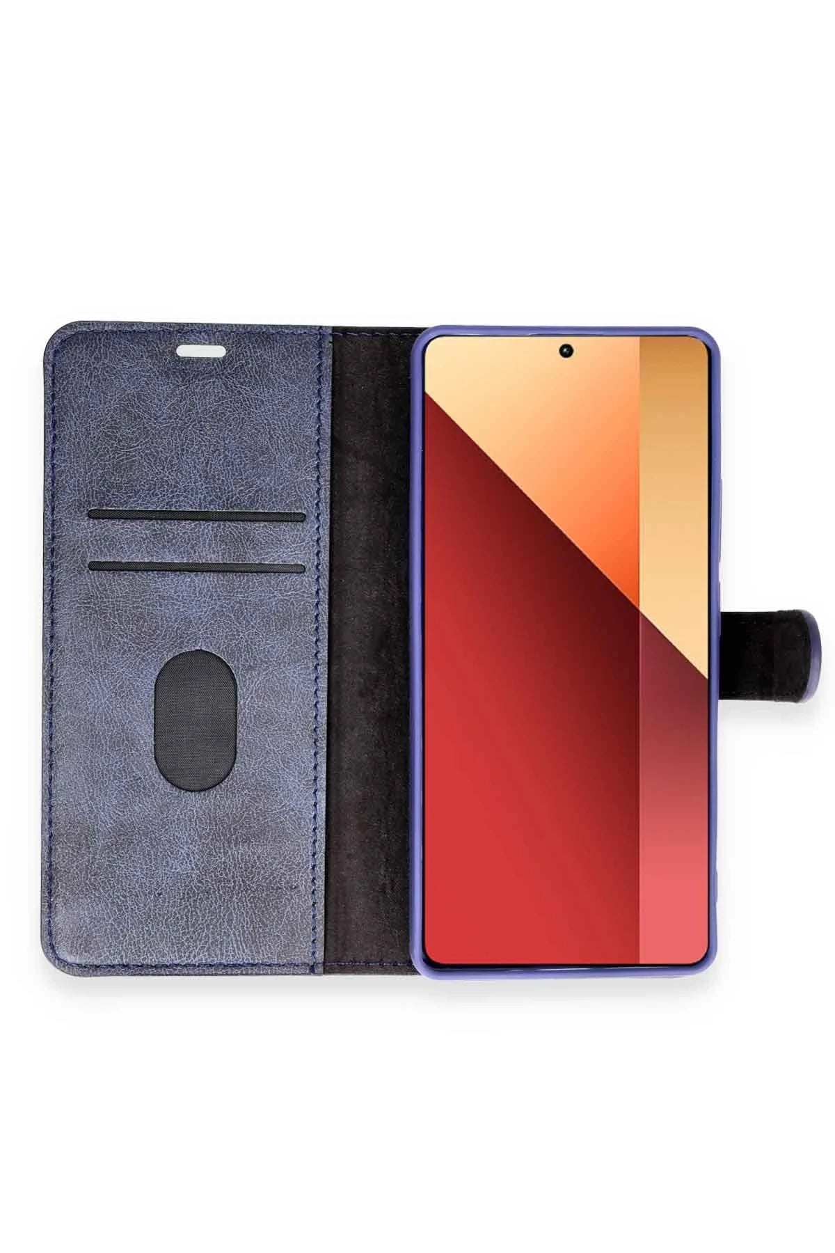 Newface Xiaomi Redmi Note 13 Pro 4G Kılıf Trend S Plus Kapaklı Kılıf - Siyah
