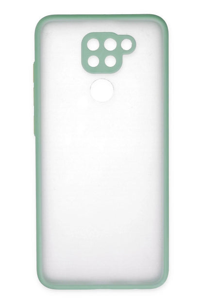 Newface Xiaomi Redmi Note 9 Kılıf Montreal Silikon Kapak - Turkuaz