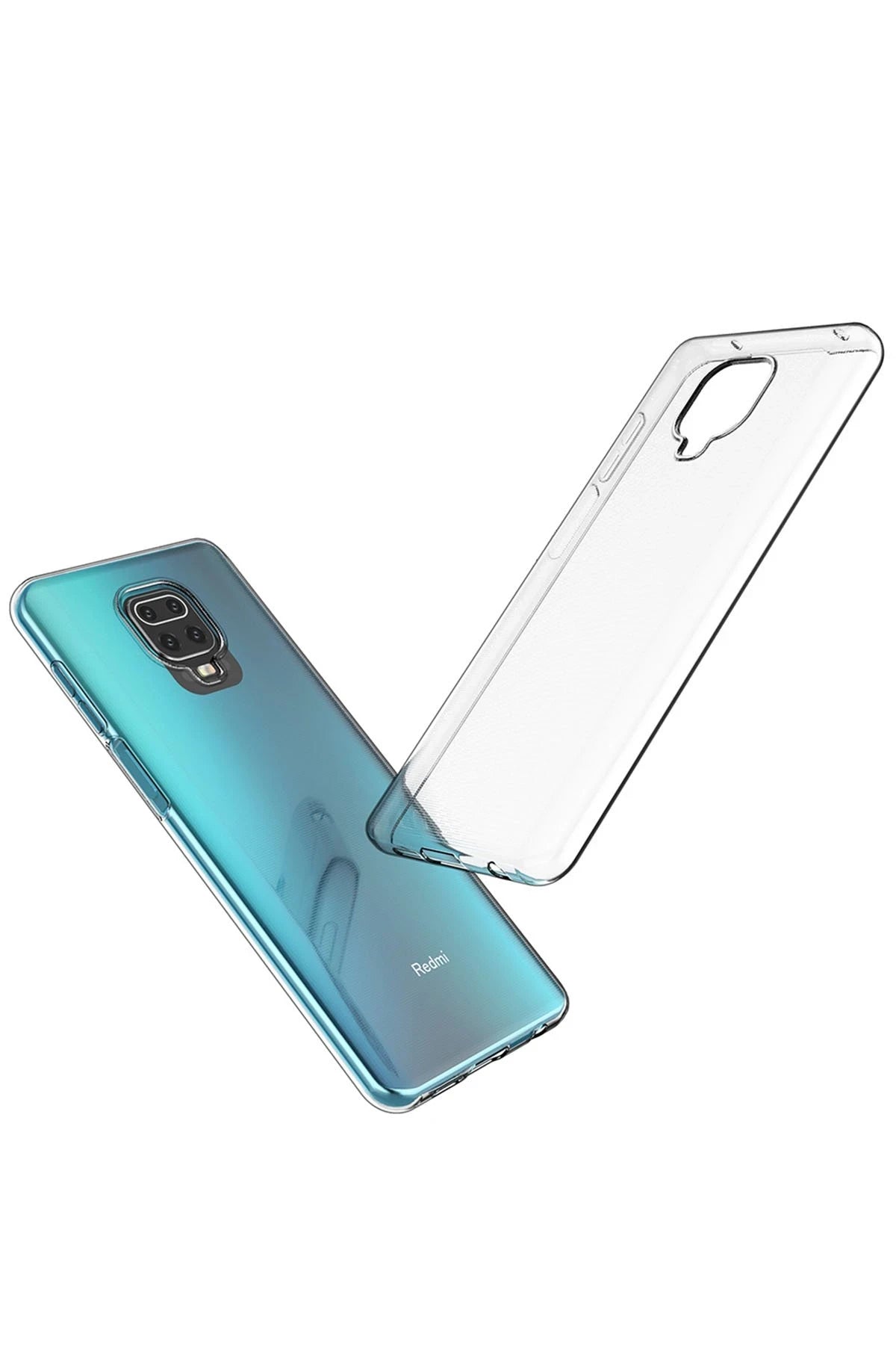 Newface Xiaomi Redmi Note 9 Pro Kılıf Lüx Şeffaf Silikon - Şeffaf