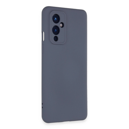 One Plus 9 Kılıf Nano İçi Kadife Silikon - Gri