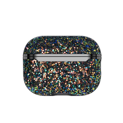 Onegif Airpods 3 (3.nesil) Bright Simli Airpods Kapak - Siyah