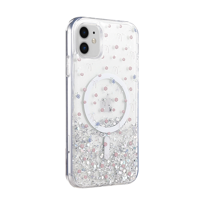Onegif İphone 11 Misk Simli Magsafe Kapak - Desen 1