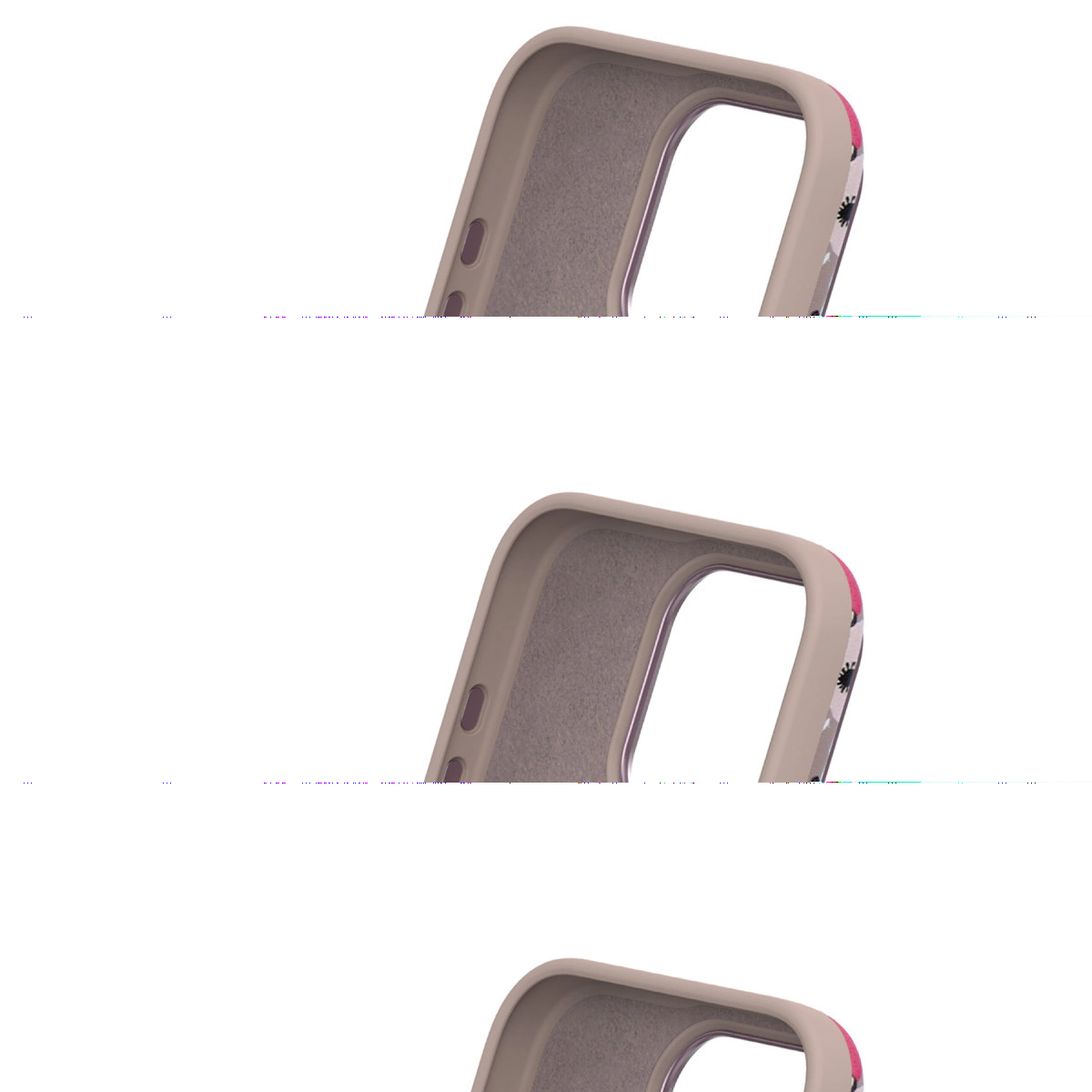 Onegif İphone 14 Pro Flower Series Magsafe Kapak - Beyaz