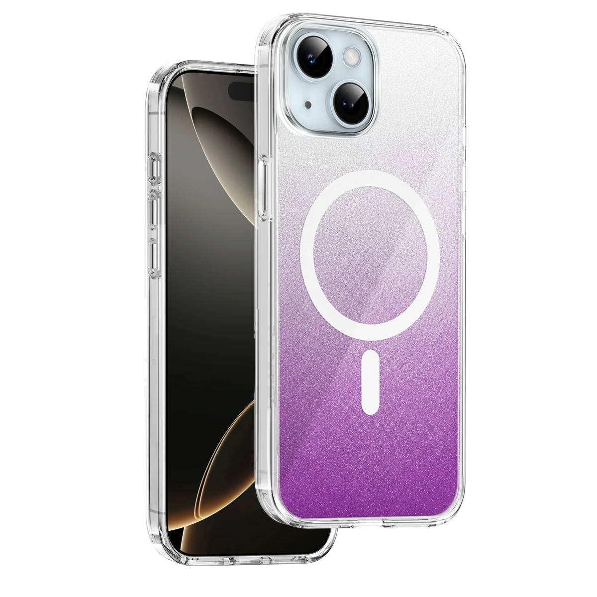 Onegif İphone 14 Sora Simli Magsafe Kapak - Mor