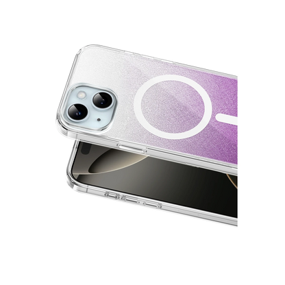 Onegif İphone 14 Sora Simli Magsafe Kapak - Mor