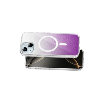 Onegif İphone 14 Sora Simli Magsafe Kapak - Mor