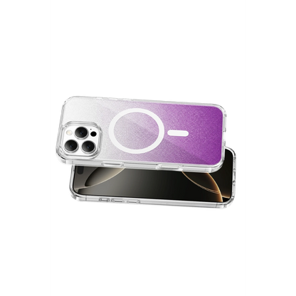 Onegif İphone 16 Pro Max Sora Simli Magsafe Kapak - Mor