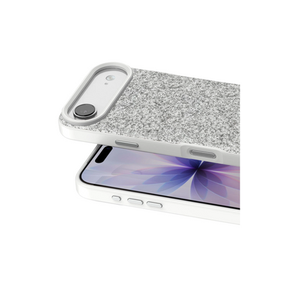 Onegif İphone 17 Air Bright Simli Kapak - Beyaz