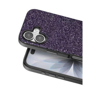 Onegif İphone 17 Bright Simli Kapak - Derin Mor