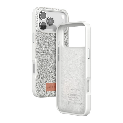 Onegif İphone 17 Pro Bright Simli Kapak - Beyaz