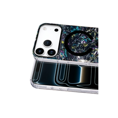 Onegif İphone 17 Pro Mila Dalgalı Magsafe Kapak - Lacivert