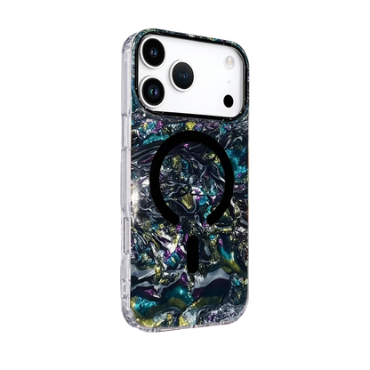 Onegif İphone 17 Pro Mila Dalgalı Magsafe Kapak - Lacivert