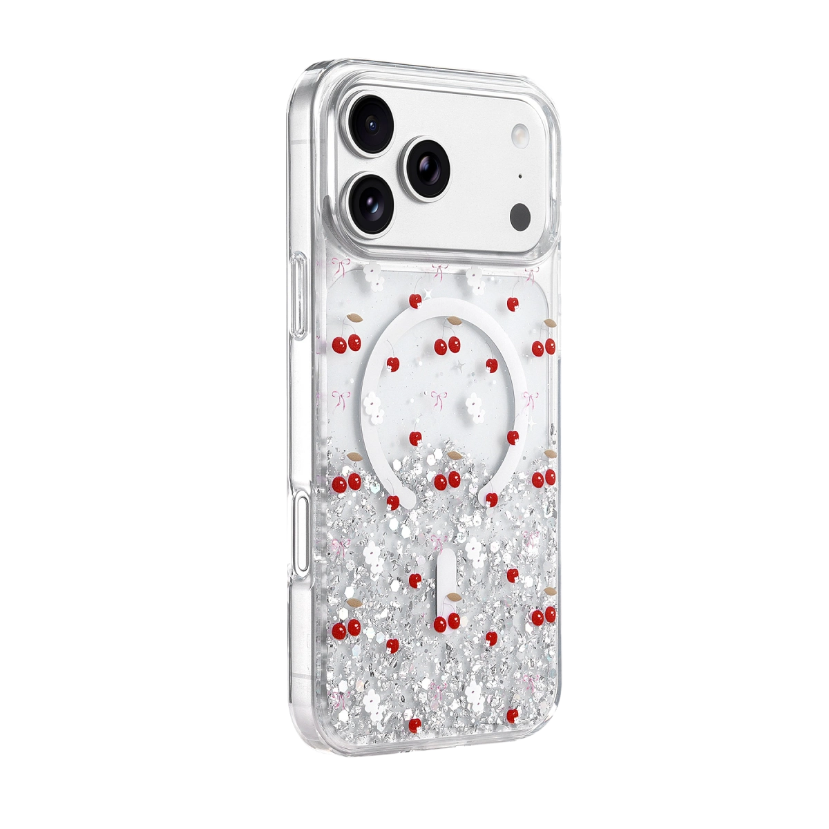 Onegif İphone 17 Pro Misk Simli Magsafe Kapak - Desen 5