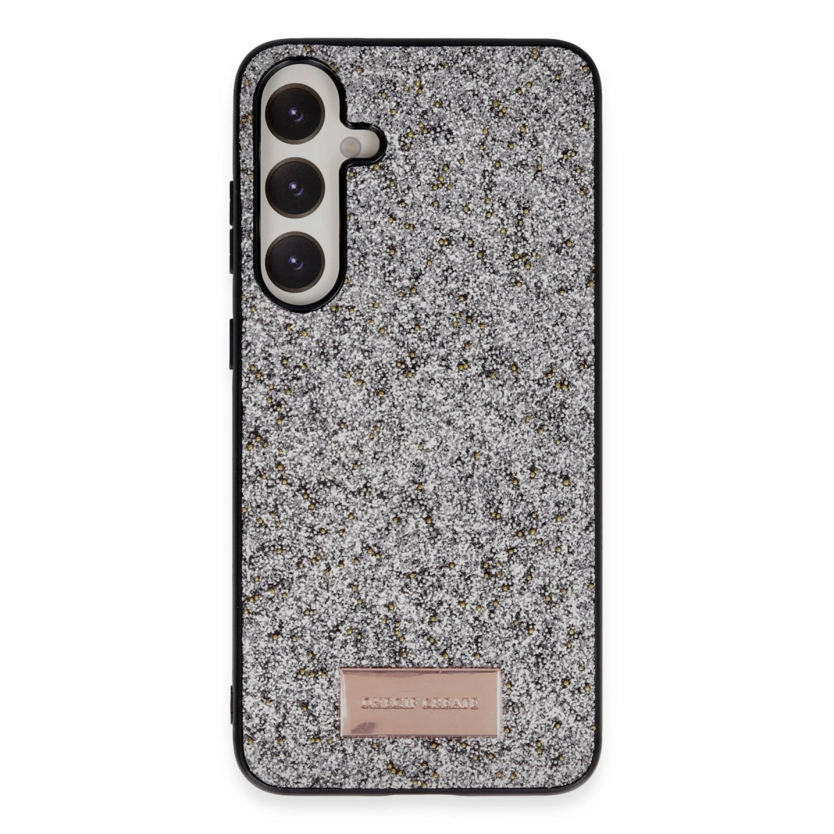 Onegif Samsung Galaxy A55 5g Bright Simli Kapak - Gümüş