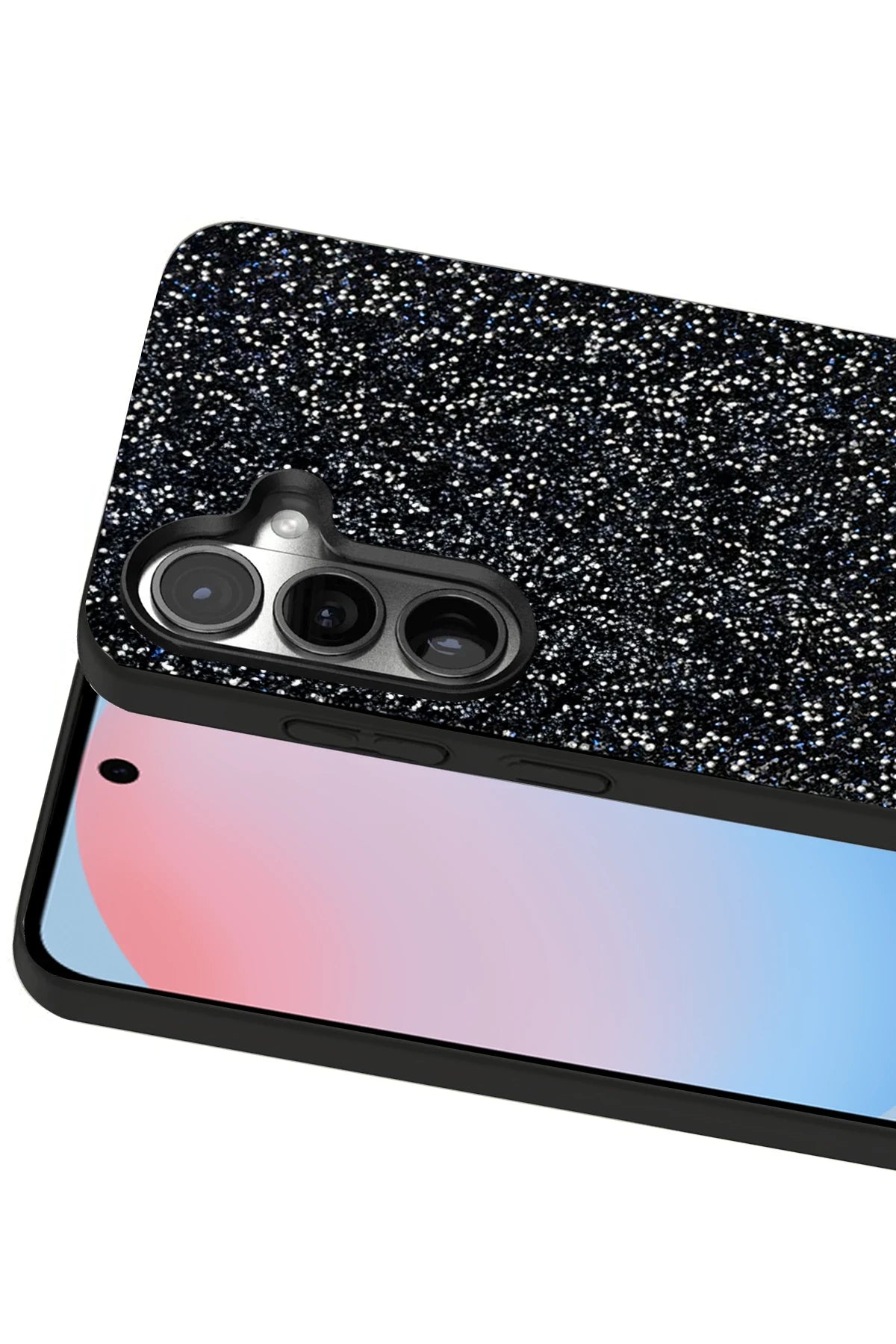 Onegif Samsung Galaxy S24 Plus Bright Simli Kapak - Siyah