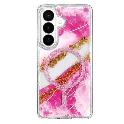 Onegif Samsung Galaxy S26 Lotus Simli Magsafe Kapak - Pembe