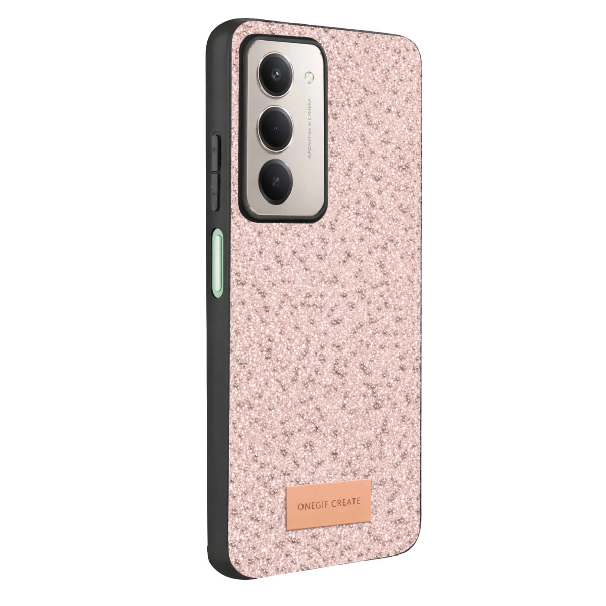 Onegif Xiaomi Redmi 15 4g Bright Simli Kapak - Pembe