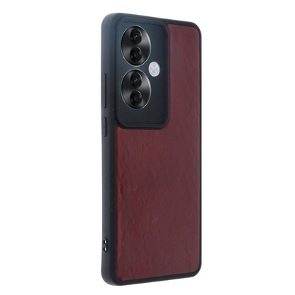 Oppo Reno 11f Kılıf Aras Deri Kapak - Bordo