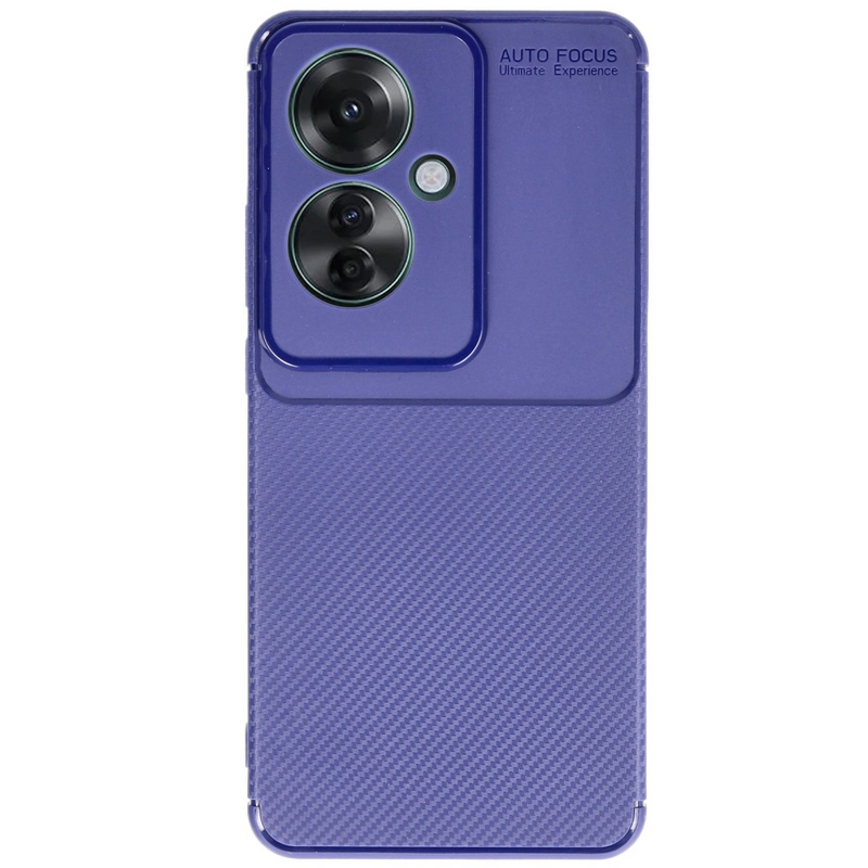 Oppo Reno 11f Kılıf Auto Focus Karbon Kapak - Lacivert