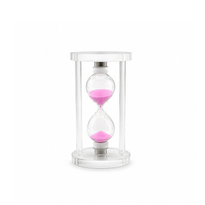 ORTA CAM KUM SAATİ CAM STANDLI= ÇAP: 6.8CM-YÜKSEKLİK: 12CM (5643)