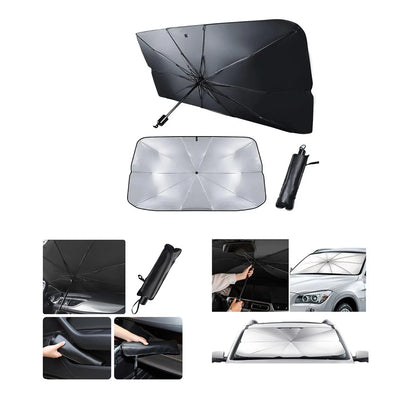 OTO - ARAÇ CAM GÜNEŞLİK ŞEMSİYESİ 10 TELLİ 78X39X130CM (5643)