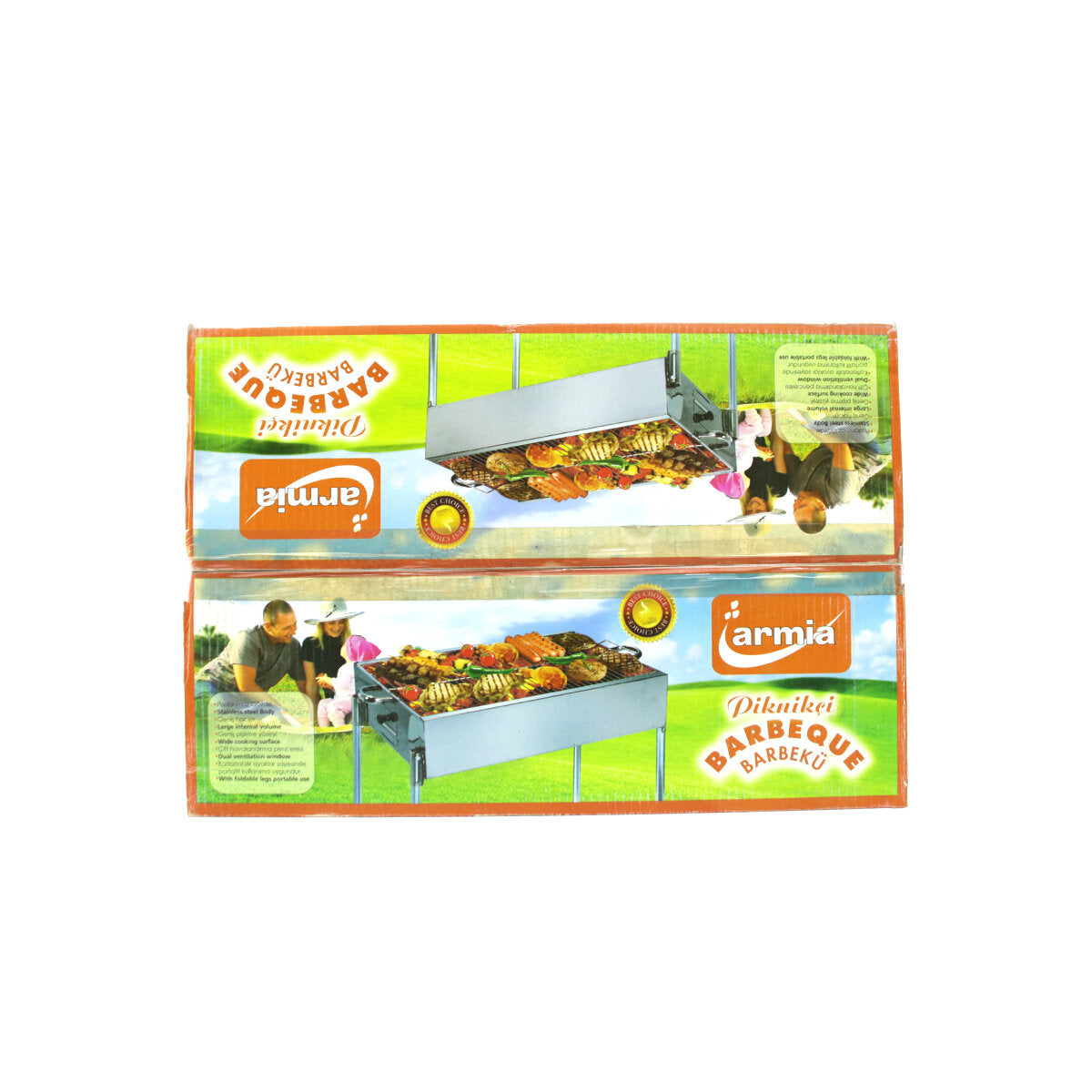 PASLANMAZ MANGAL PORTATİF AYAKLI - STANDLI 70CM (5643)
