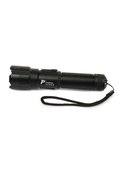Peakstar Ps-1600 Süper Parlak Led Zoomlu 5 Mod Su Geçirmez Profesyonel Kamp Bekçi Avcı Feneri